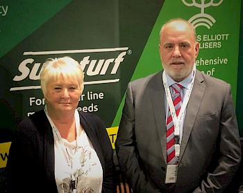 Pictured (left to right): Christine Hall with Carl Welsh – Vitax’s managing director and group CEO